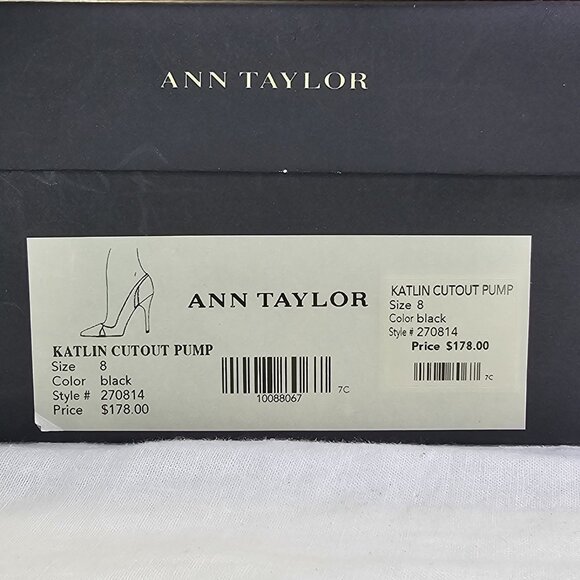 Ann Taylor Katlin 3.5” Stiletto Heel Cutout Scarpin Slip On Suede Pumps 8M - Picture 15 of 15